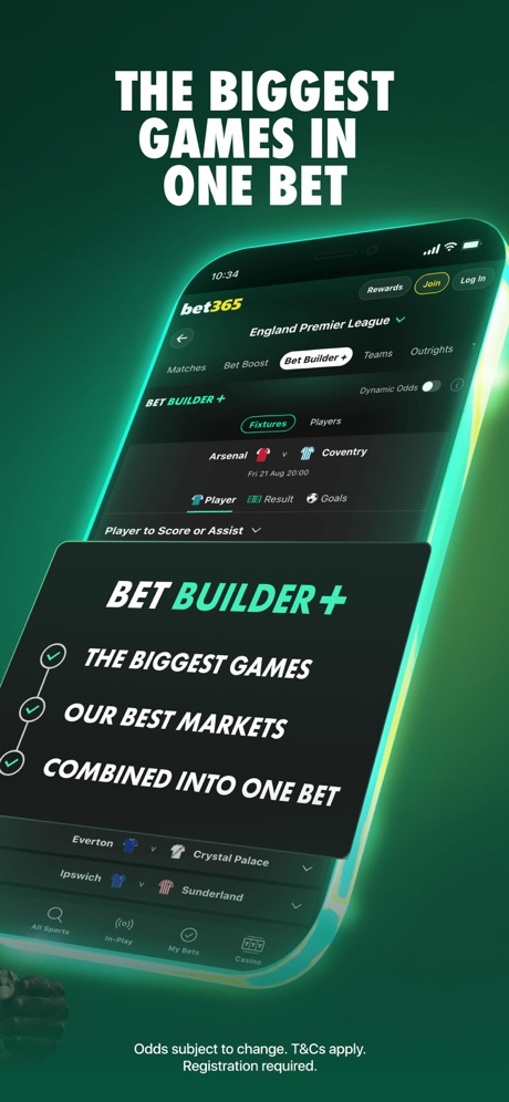 Bet365 app screenshot 2