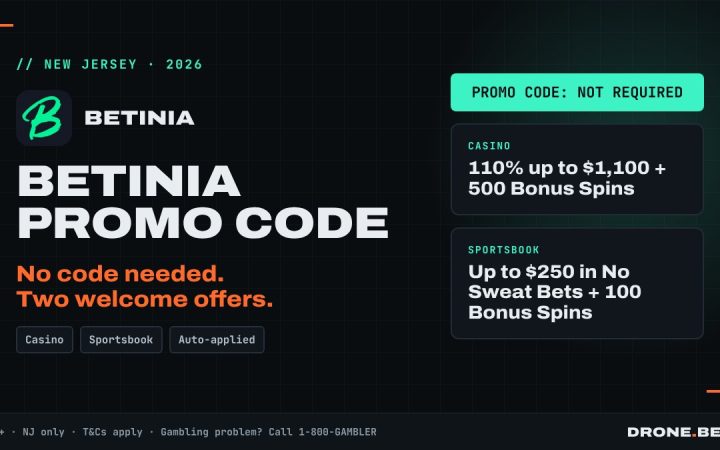 Betinia promo code NJ: no code needed for the casino or sportsbook welcome offer