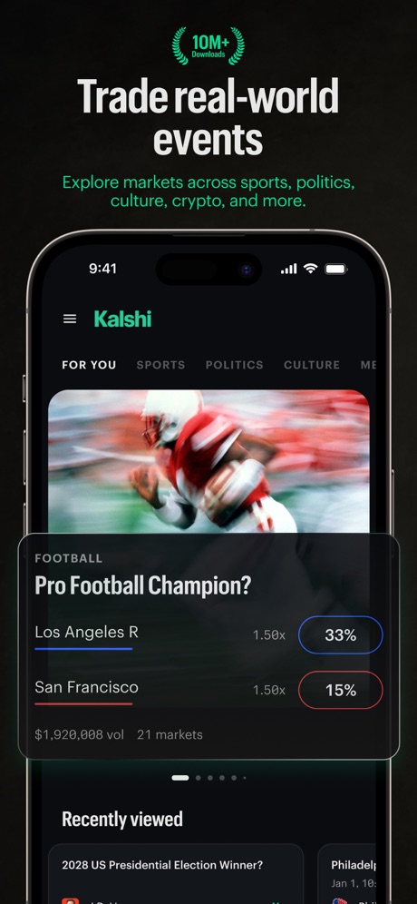 Kalshi app screenshot 1