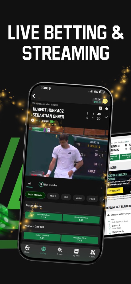 Unibet app screenshot 2
